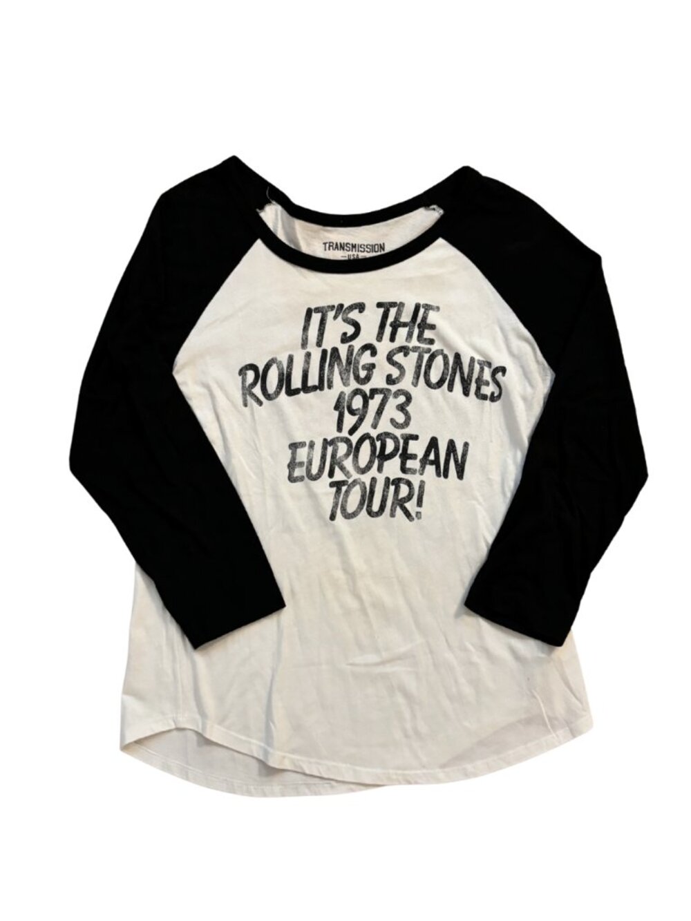 Baseball Tee: Rolling Stones European Tour (Medium) | Transmission USA